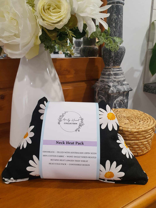 Neck Heat Pack - Black Daisy