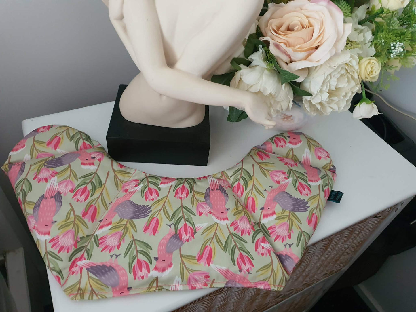 Neck Heat Pack - Minty Floral And Feather