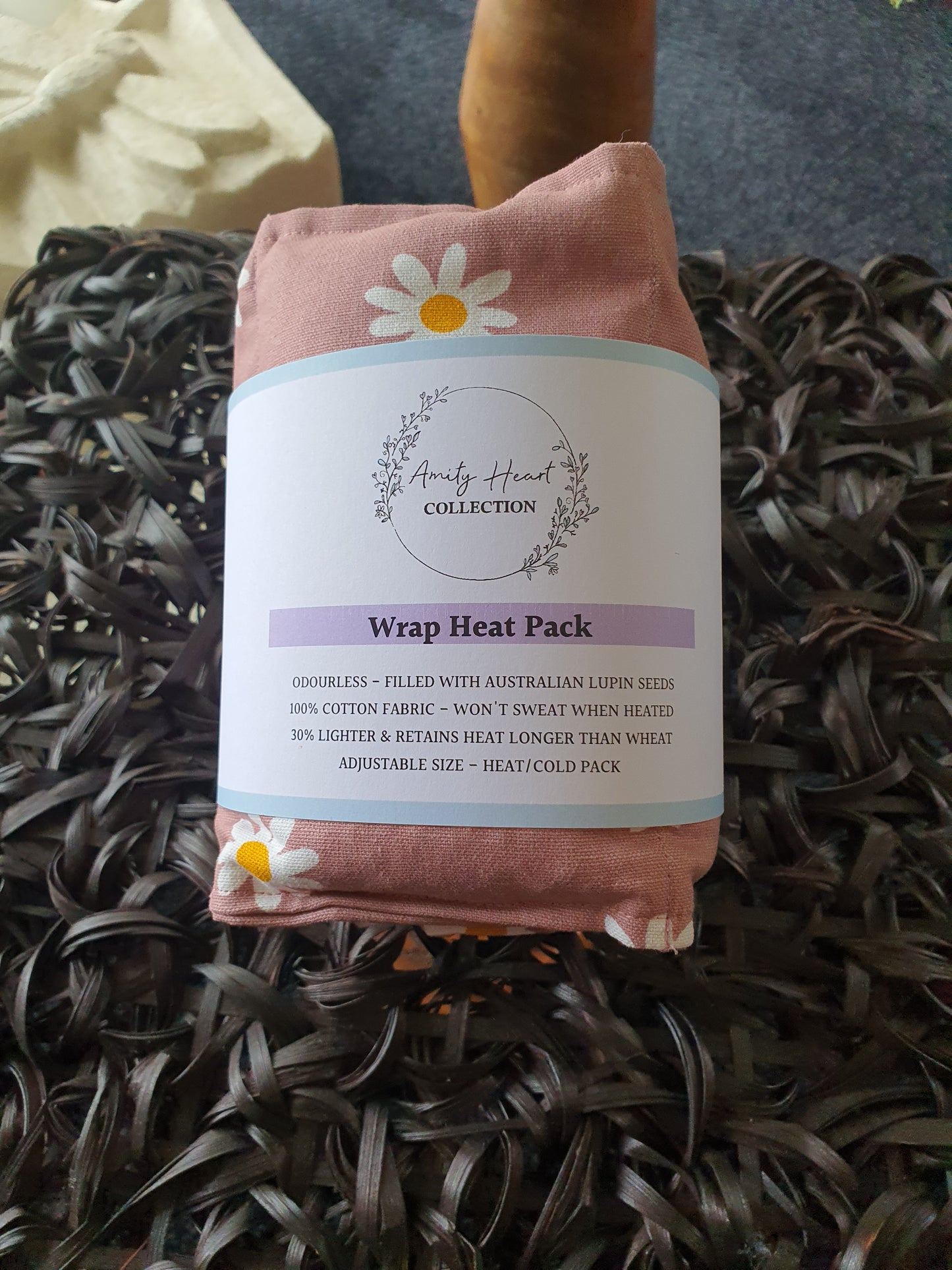Wrap Heat Pack - Daisy Dusty Pink